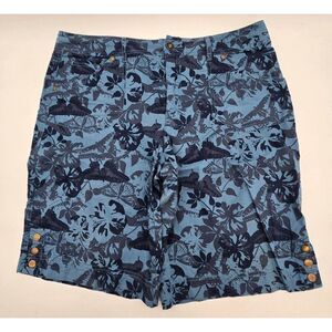 Kim Rogers Womens Floral & Butterfly Print Shorts Size 16